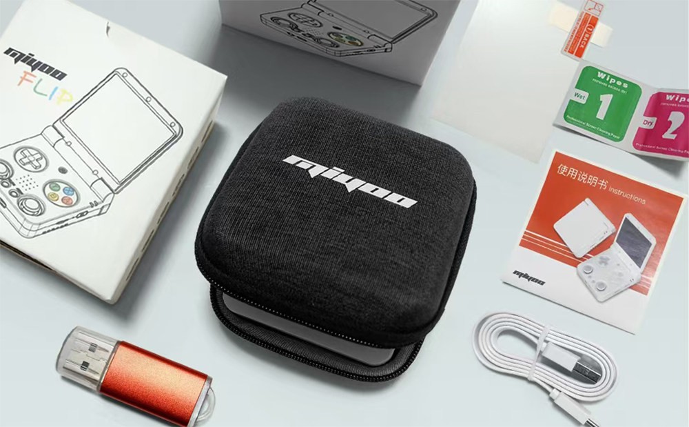 Miyoo Flip V2 Flip Handheld Game Console | Portable Retro GBA Game Player