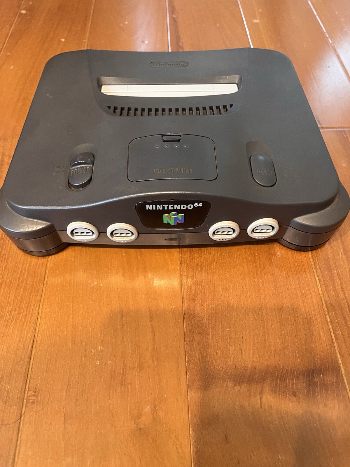 Nintendo 64 NUS-001 Black Console Set Tested to start up (NTSC-J)