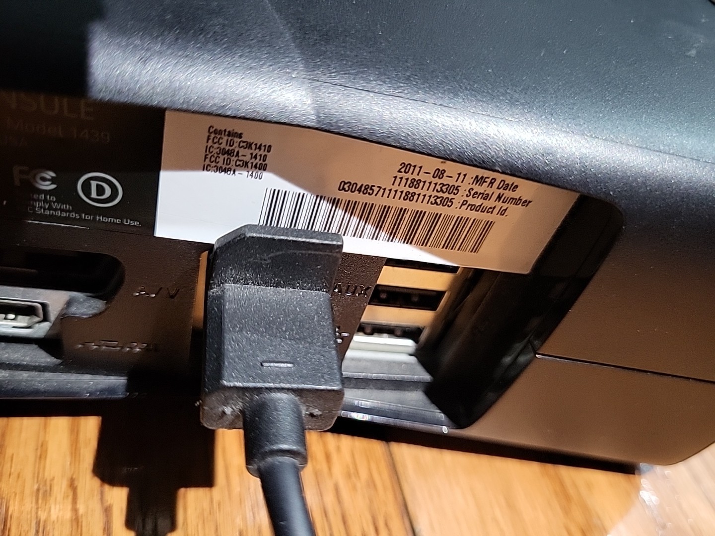 Microsoft Xbox 360 S – Black Untested 2011 Model 1439 As Is
