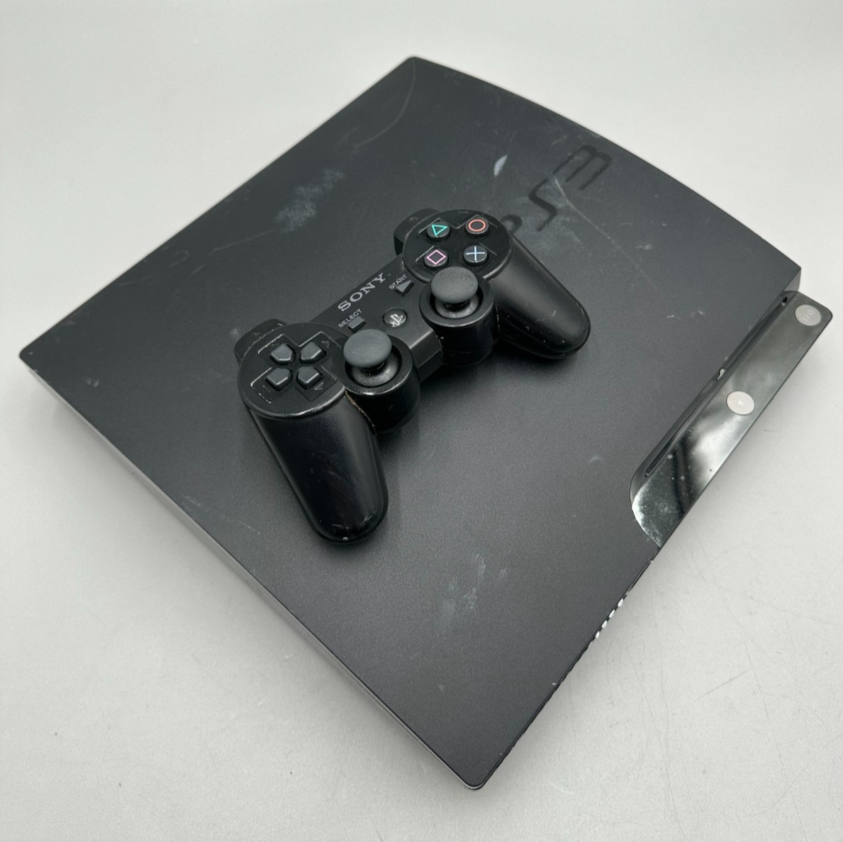 Sony PlayStation 3 PS3 Slim Black Console 320GB CECH-3001B + Black Controller C