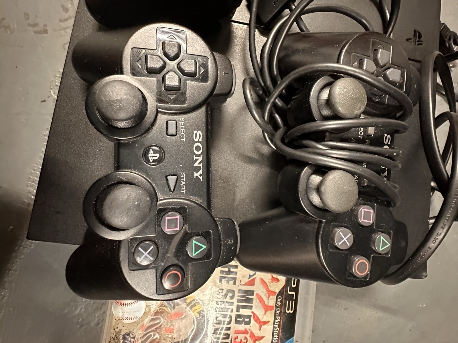 PS4 playstation With 3 Controllers as-is