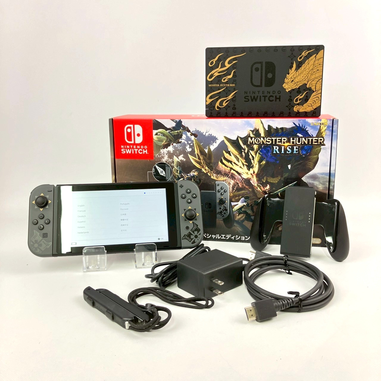 Excellent Nintendo Switch Monster Hunter RISE HAC-001(-01) Console Region Free