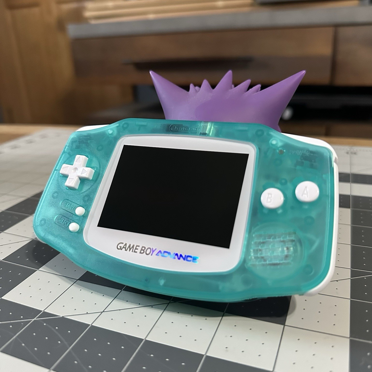 gameboy advance newly modded with funnyplaying shell, screen and usb-c charging