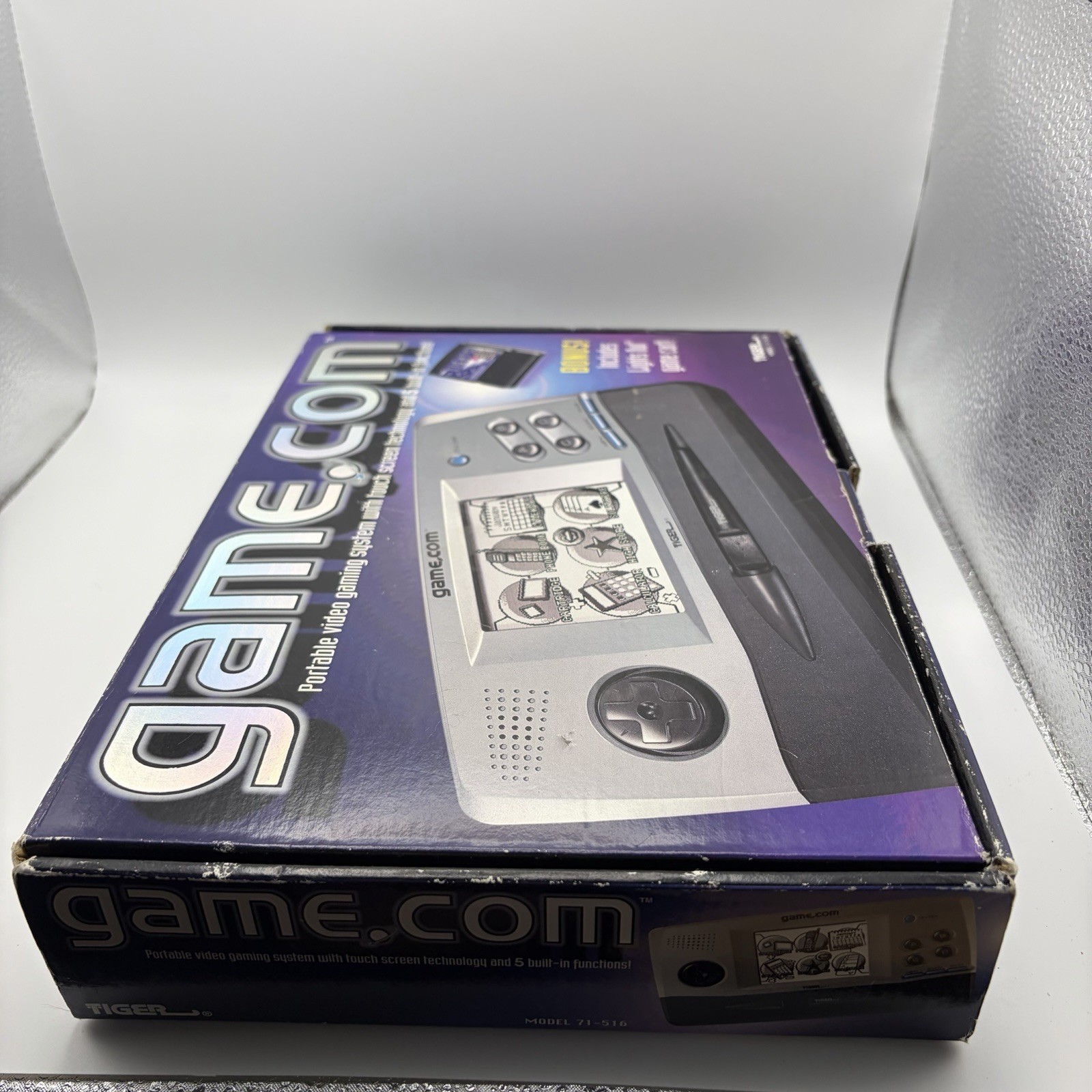Tiger Game.com Handheld Console Complete in Box CIB Works Tested – Screen Issues