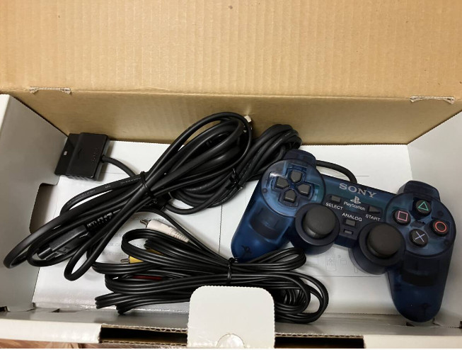 PS2 OCEAN BLUE Console System SCPH-37000 L NTSC-J Playstation 2 From Japan