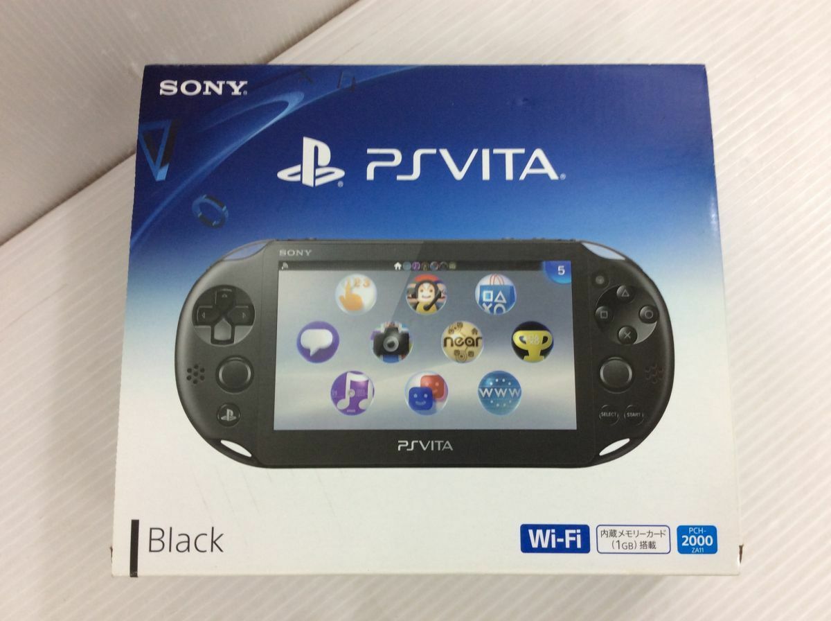 Sony PlayStation PS Vita PCH-2000 ZA11 Black Console Wi-Fi model Japan game FS