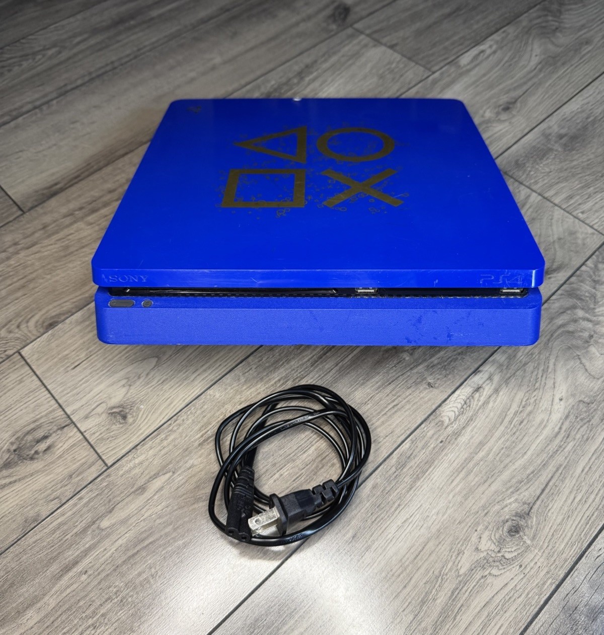Sony PlayStation 4 Slim 1TB Blue Console Only FW 11.50 Tested Working