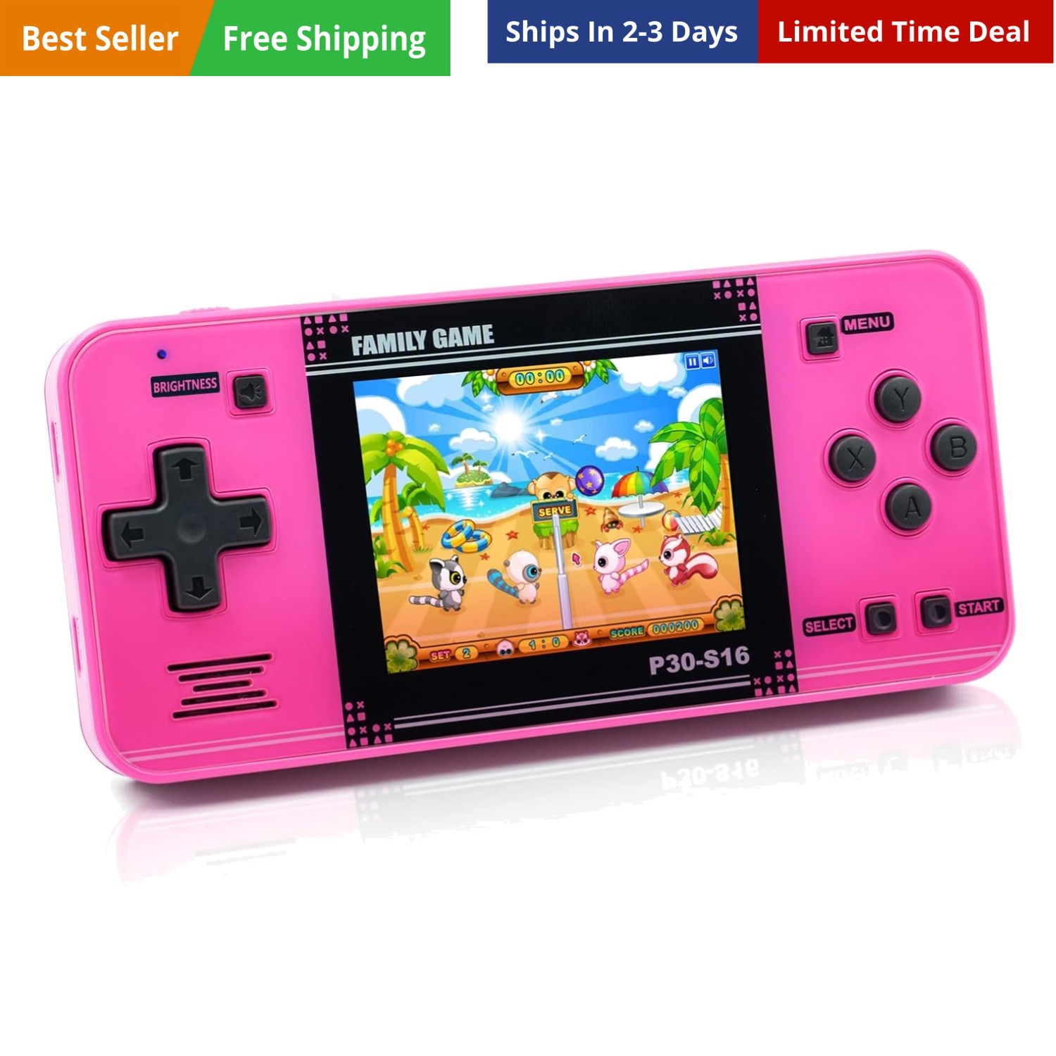 Handheld Game for Kids -Preloaded 220 Retro Video Games, Portable Gaming Play…