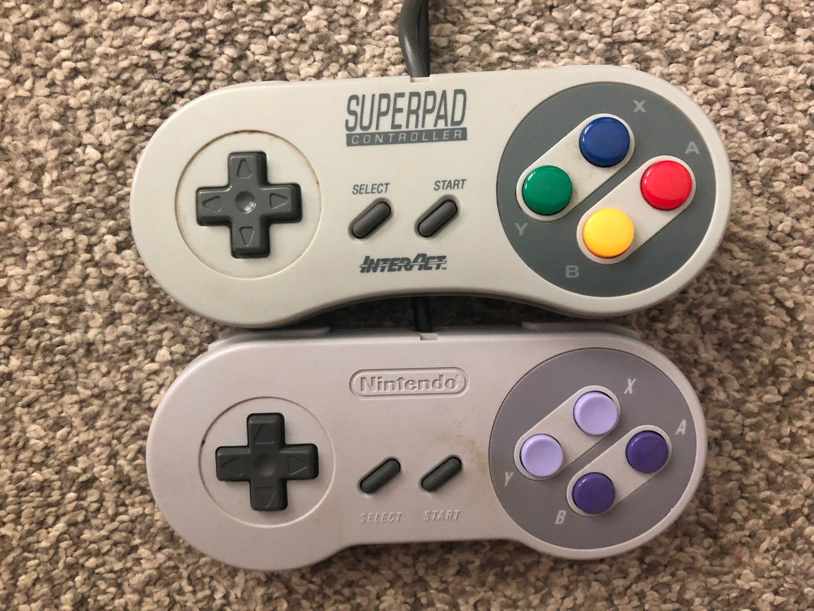 Super Nintendo SNES Home Console, Two Controllers, Tested, 10 Video Game Bundle