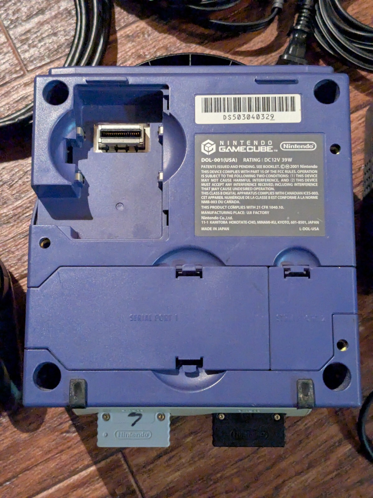 Nintendo GameCube DOL-001 System – Indigo – Memory Card HDMI Cords Controller