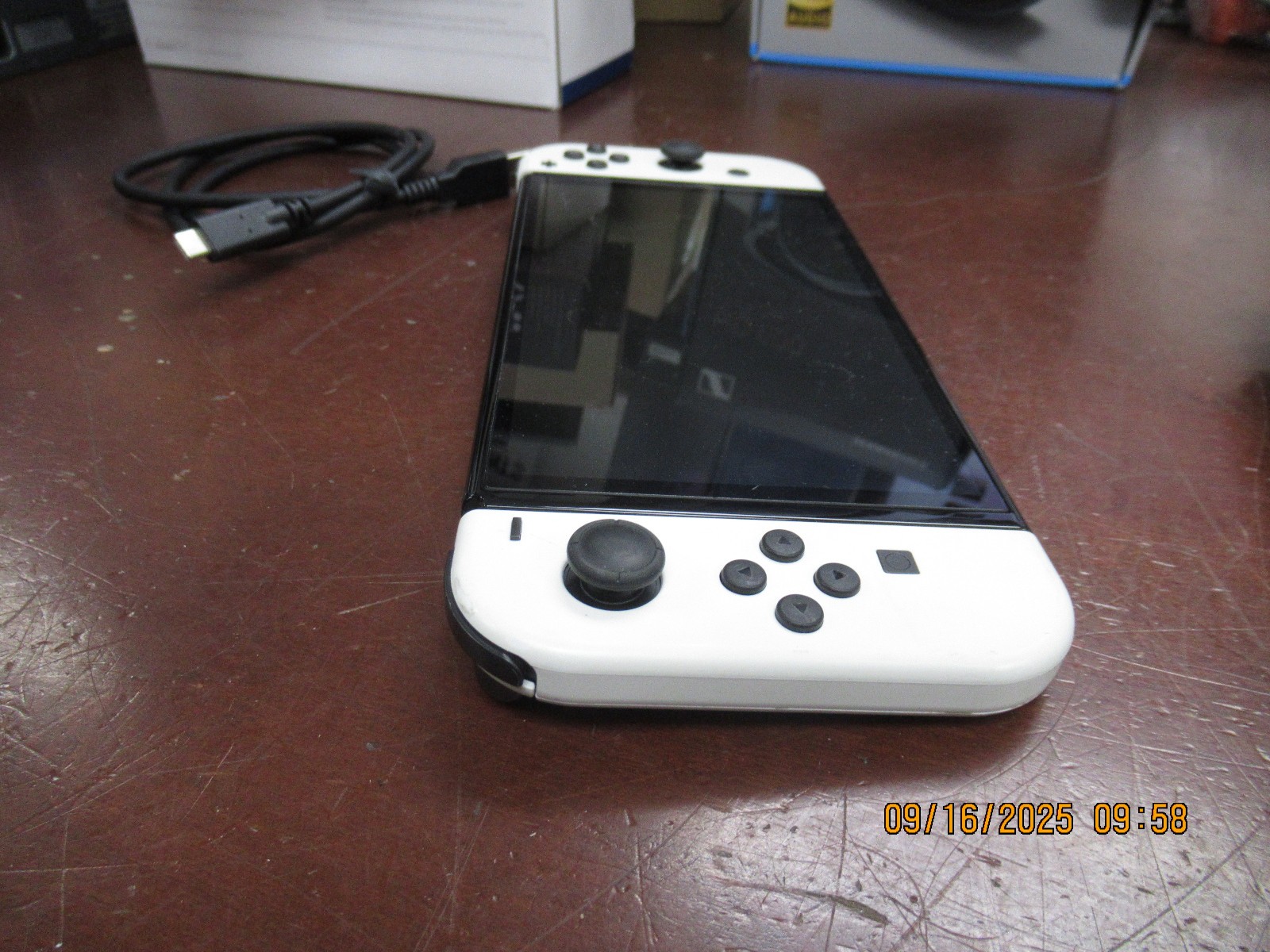 Nintendo Switch OLED Video Game Console HEG-001 Arctic White Bundle 64GB +Type C