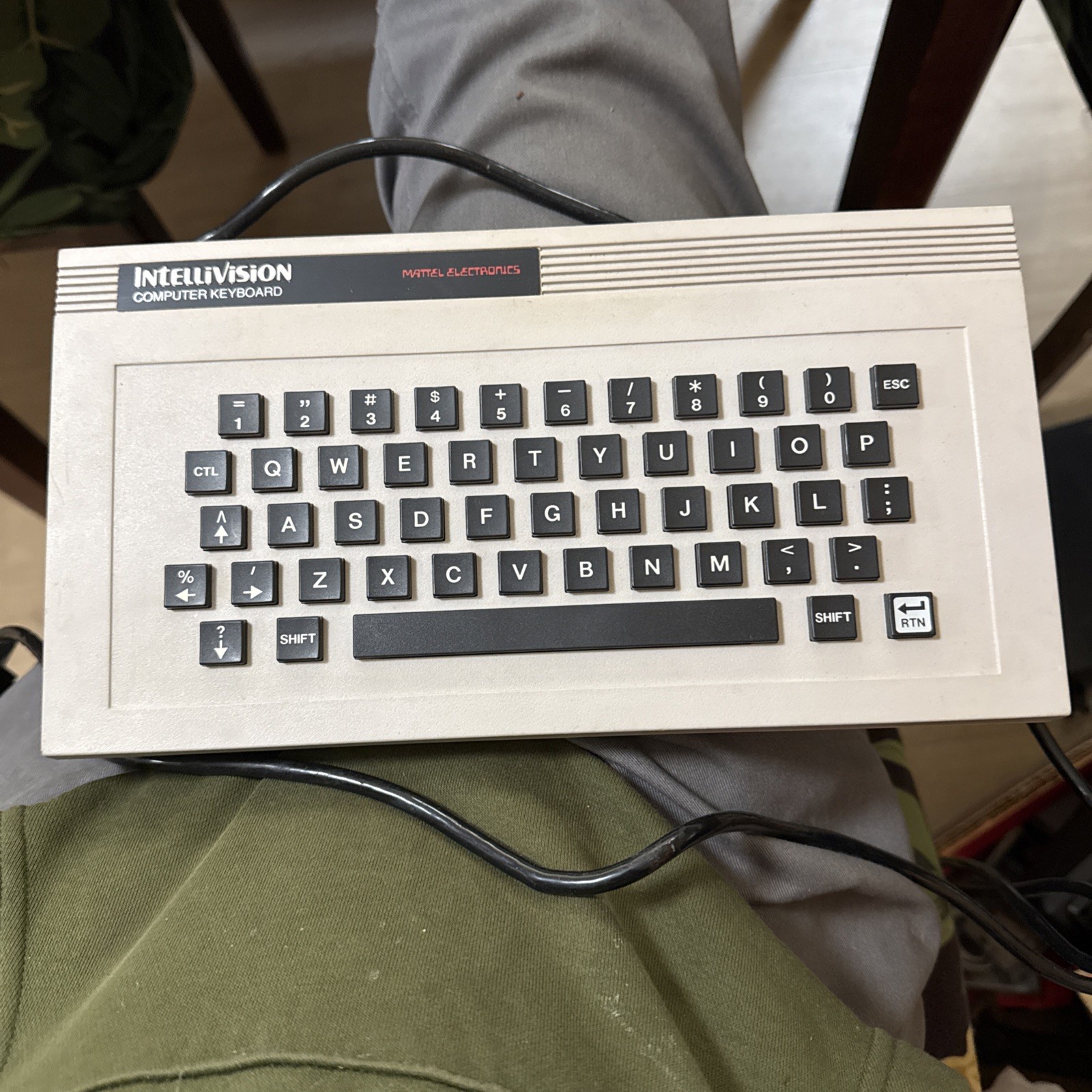 MATTEL ELECTRONICS INTELLIVISION COMPUTER MODULE SYSTEM KEYBOARD 4184 ECS