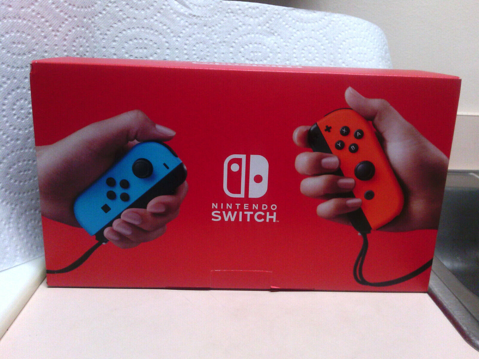 Nintendo Switch Console Neon Blue and Red Joy Cons HAC-001(-01) US Plug New