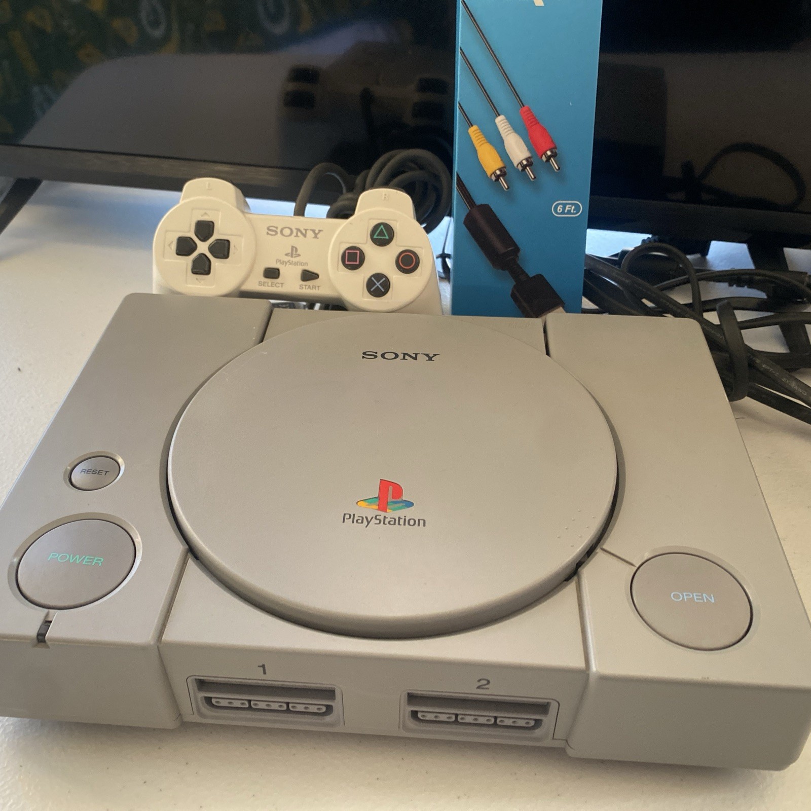 Sony PlayStation 1 PS1 Original Console System Bundle Tested Working SCPH-7001