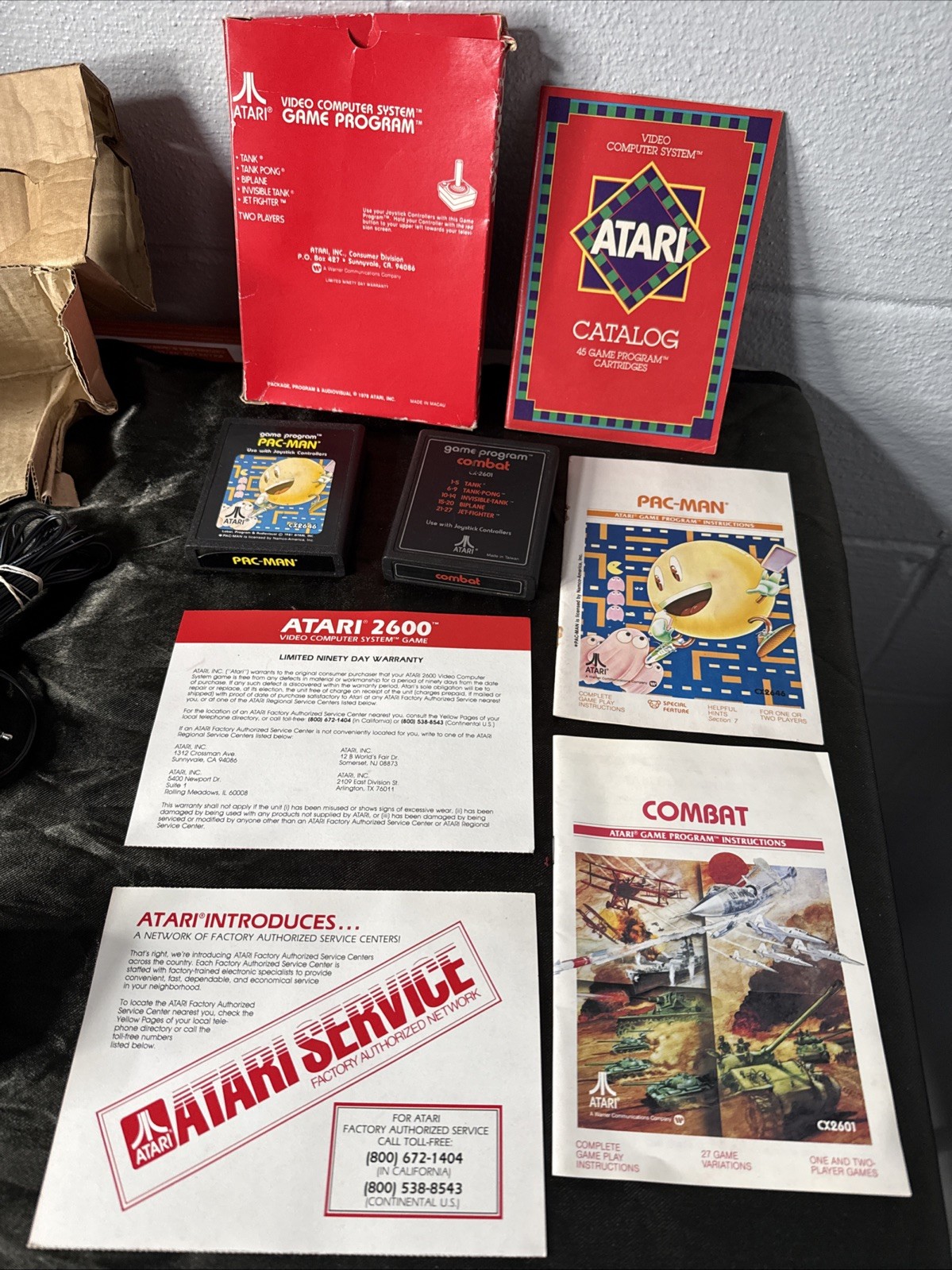 Atari 2600 Darth Vader Console Boxed + Controllers Cables 2 Games – Great – Read