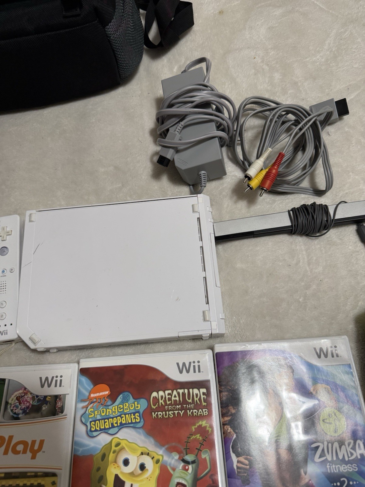 Nintendo Wii Console Bundle 4 Remotes 5 Games Nerf Sports Set Wii Play