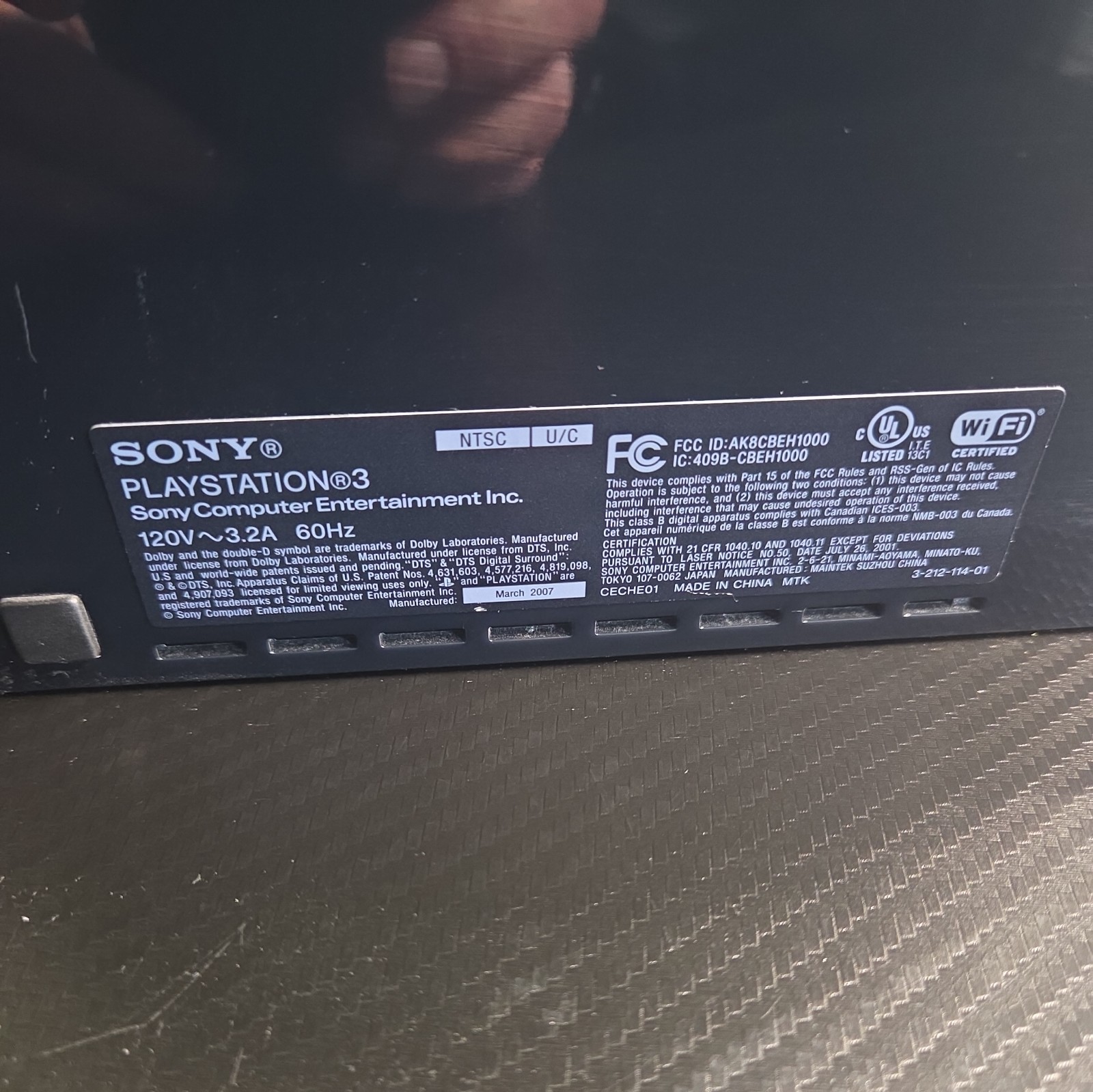 PlayStation 3 PS3 CECHE01 80GB Backwards Compatible Console – Tested –