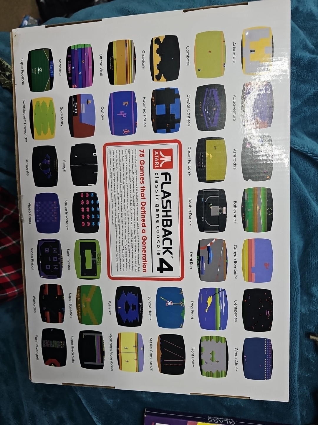 Atari 40th Anniversary Edition Flashback 4 Classic Game Console 75 Games Poster