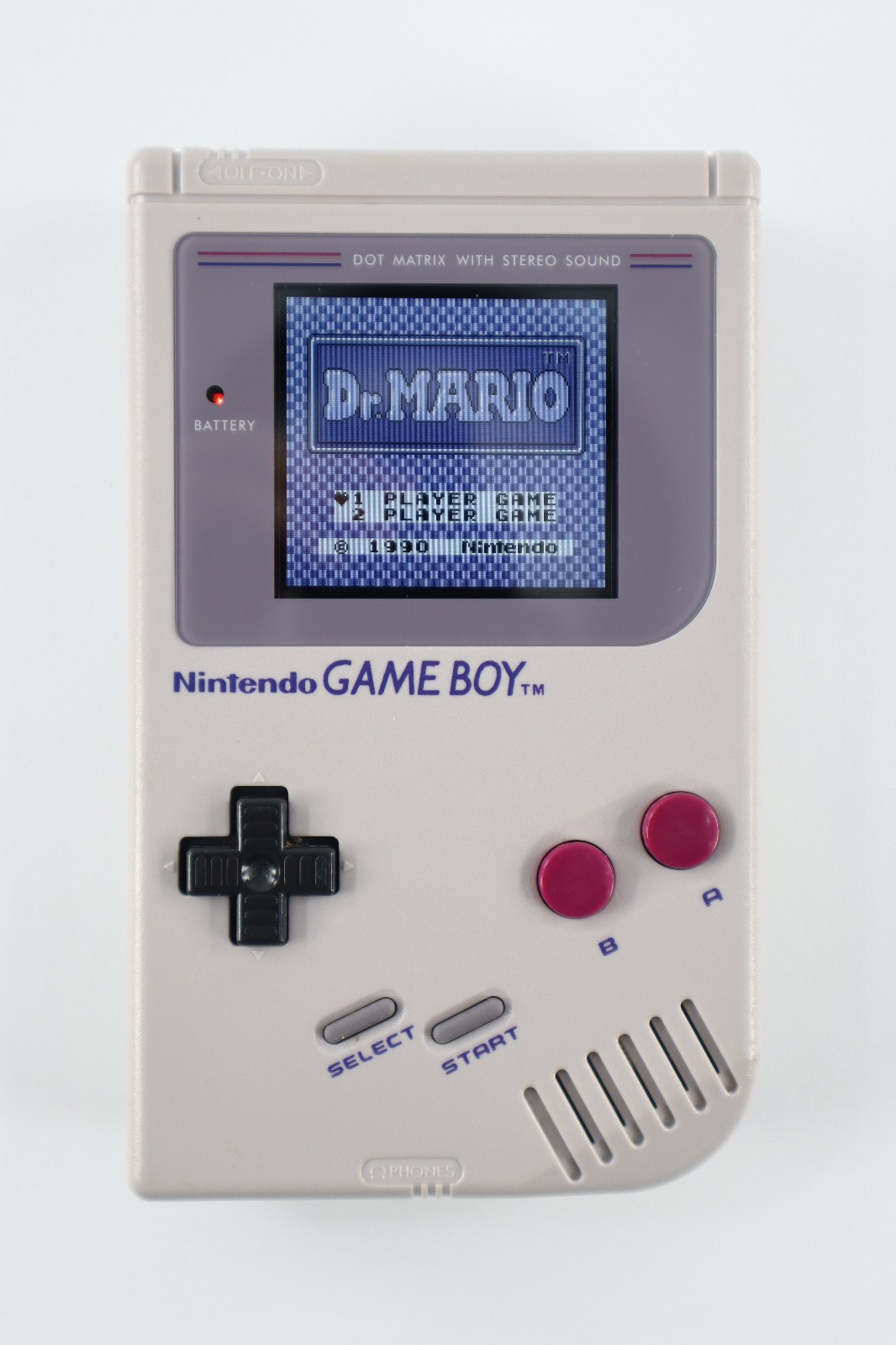 Nintendo DMG-01 GameBoy Restored Original W/ IPS Backlit LCD Screen W/ 2 Games