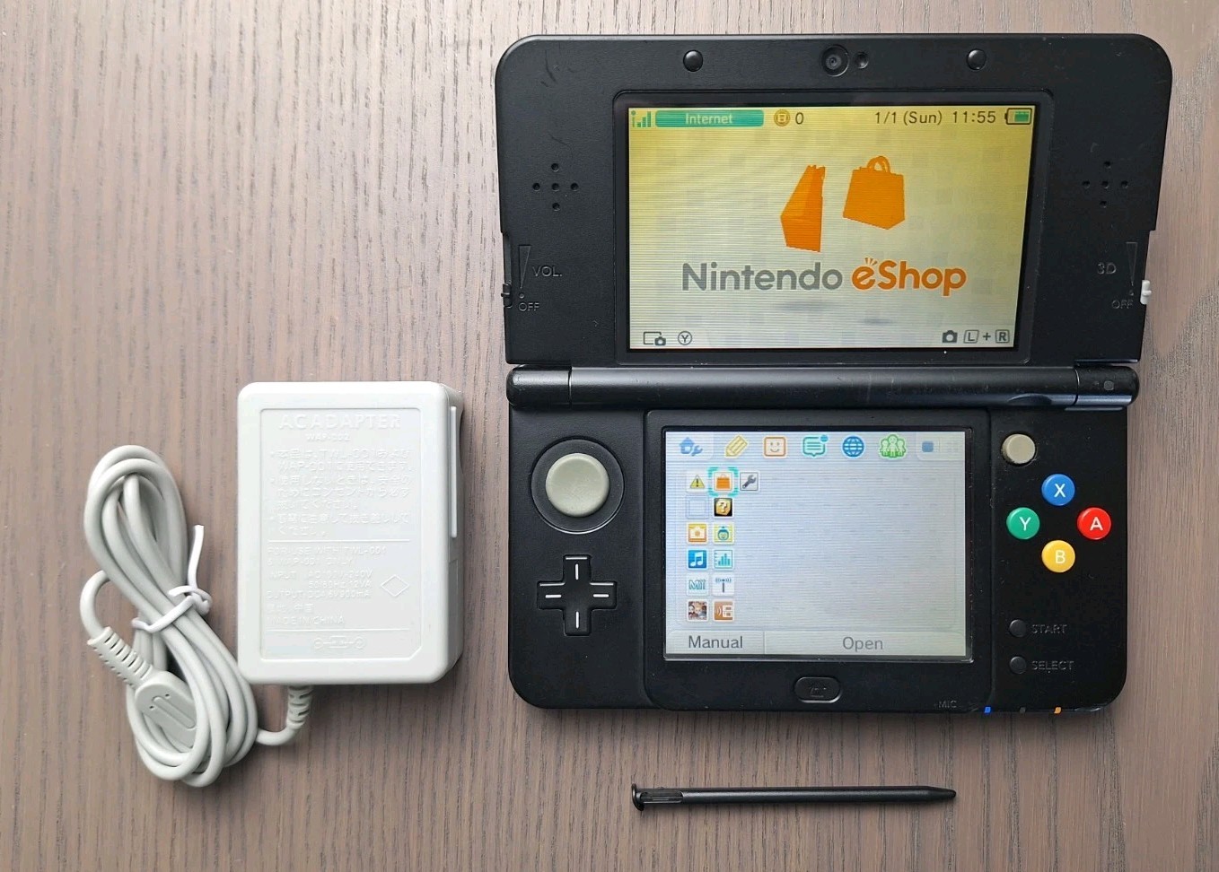 Nintendo New 3DS Black | Charger + 32GB SD Card | Region Free | USA TESTED