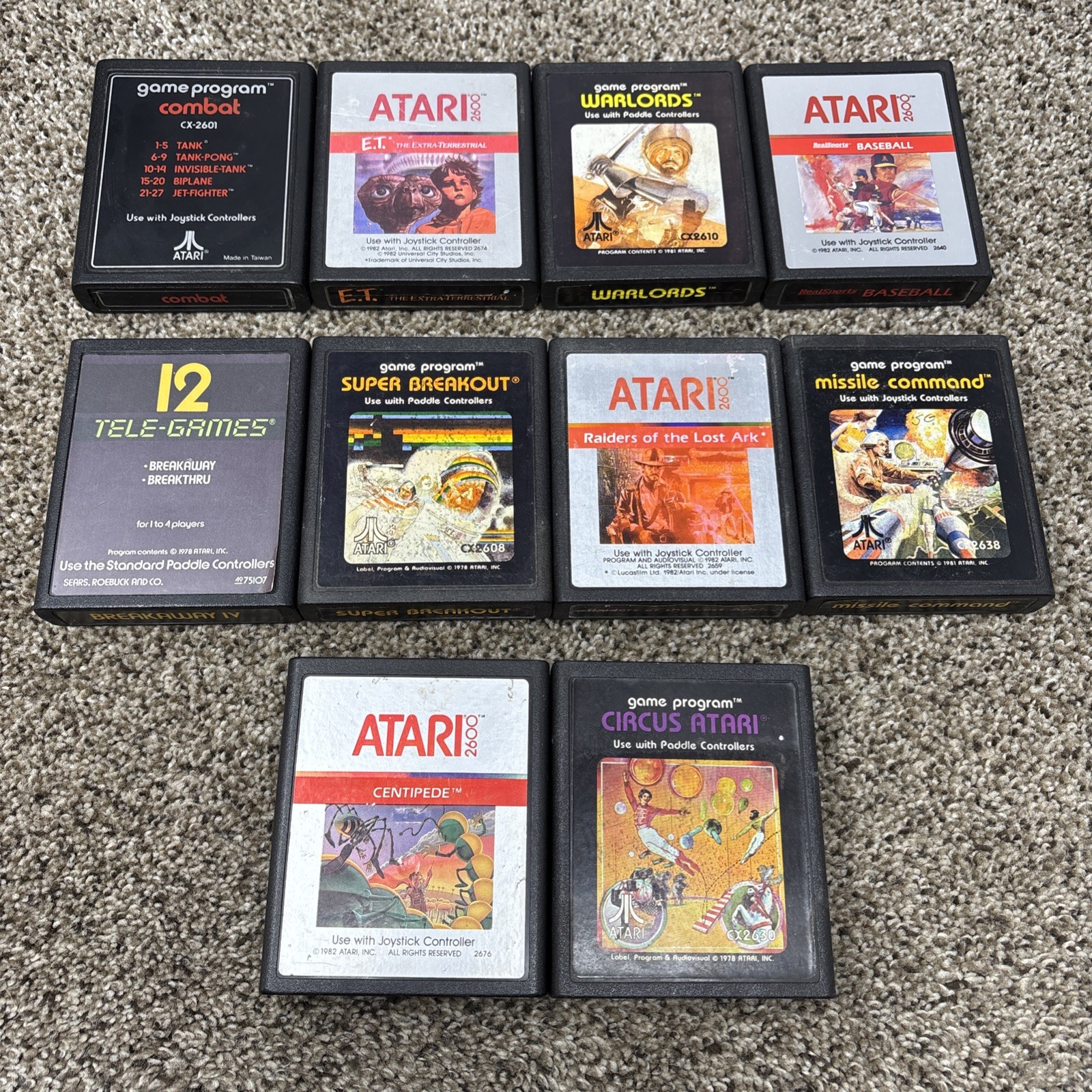 Atari 2600 System Bundle with Console, 30 Games, Joystick, Paddles, and More LOT