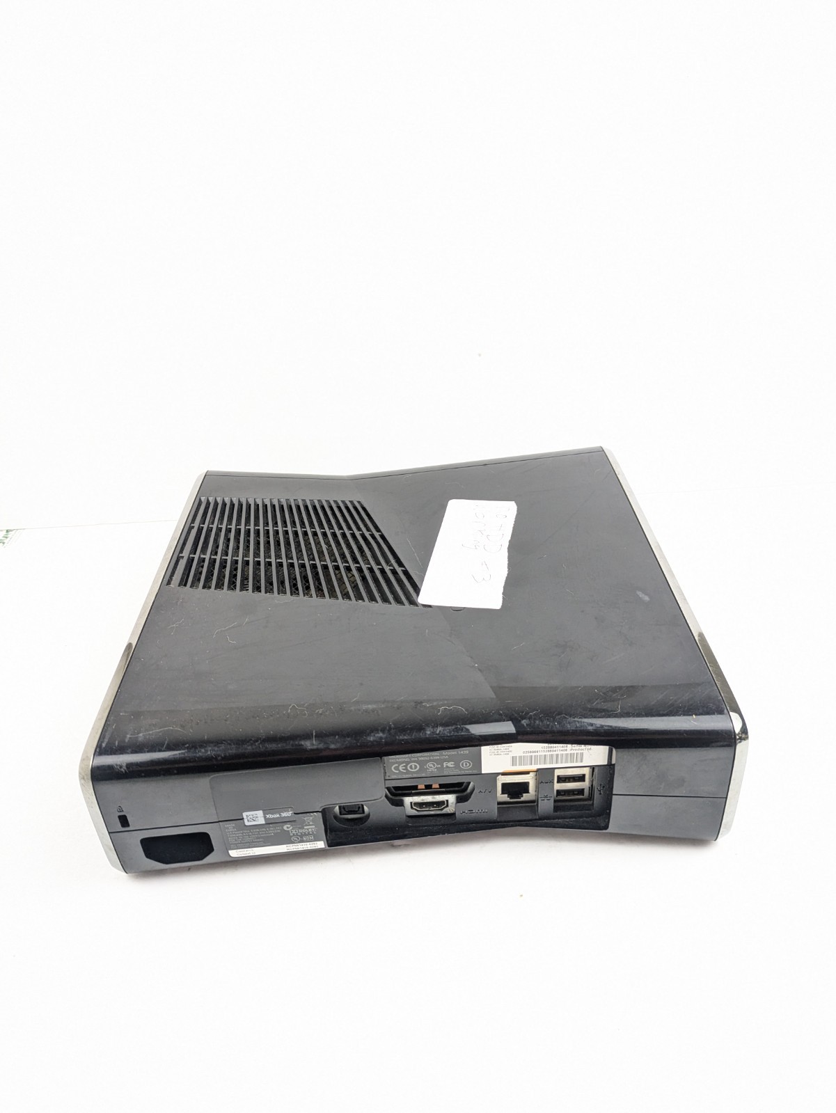 Microsoft Xbox 360 Slim No Hard Drive Glossy Black Model 1439 3