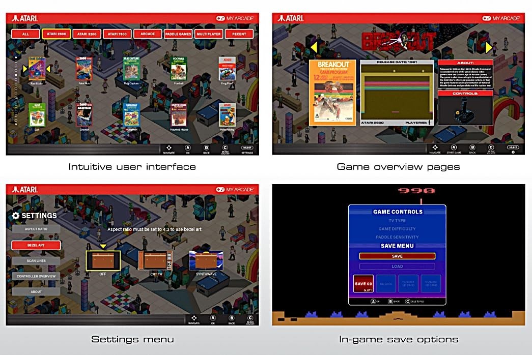 Atari Game Station Pro: Retro Gaming Hub with 200+ Titles & Wireless Controllers