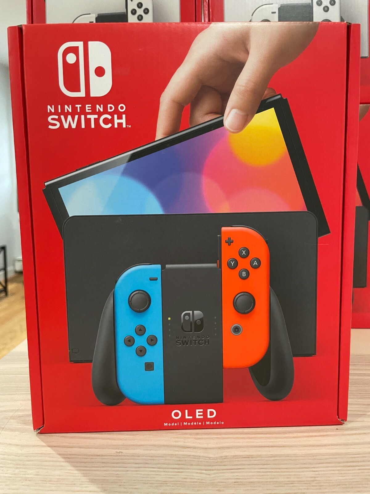 Brand New Nintendo Switch Oled – Neon Red Blue Joy-Con – In hand – Fast Shipping