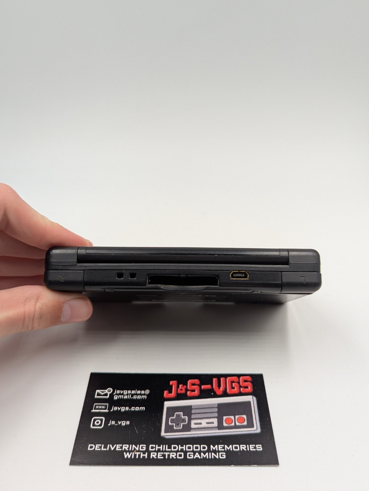 Ninto DS Lite Onyx Black Console Only Damaged Screen No Charger Tested