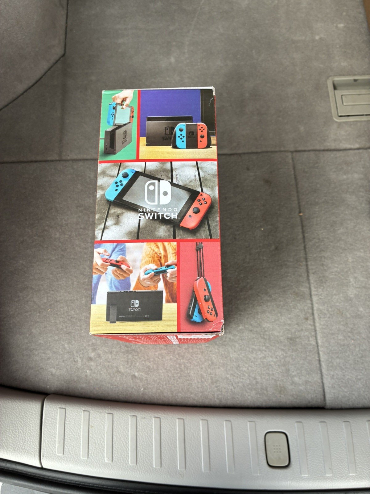 Nintendo Switch 32GB Gray Console with Neon Red and Neon Blue Joy-Con