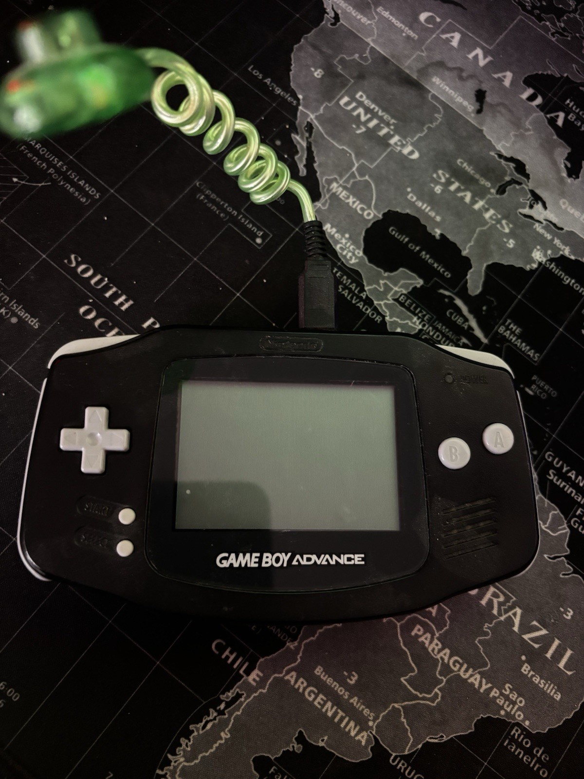 Nintendo Game Boy Advance Console Black With Pac-Man Collection Game