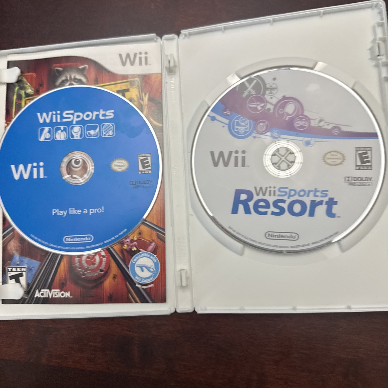 Nintendo Wii With Wii Sports + Wii Sports Resort Black Console System Bundle