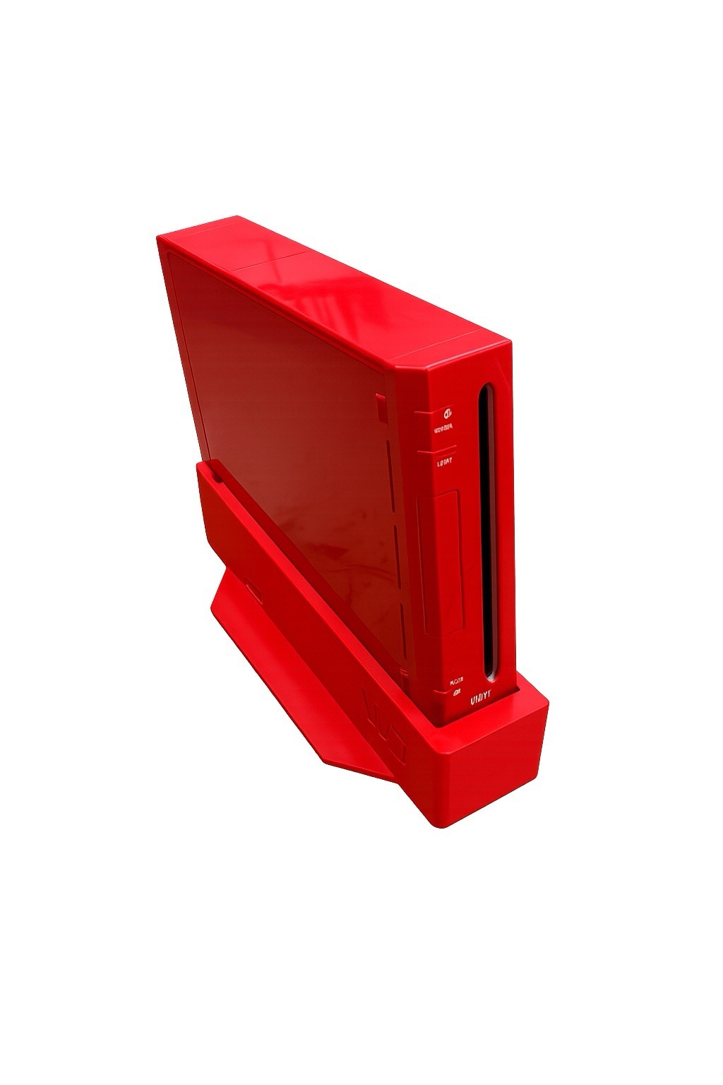 Red Console Stand for Nintendo Wii, Extra Ventilation