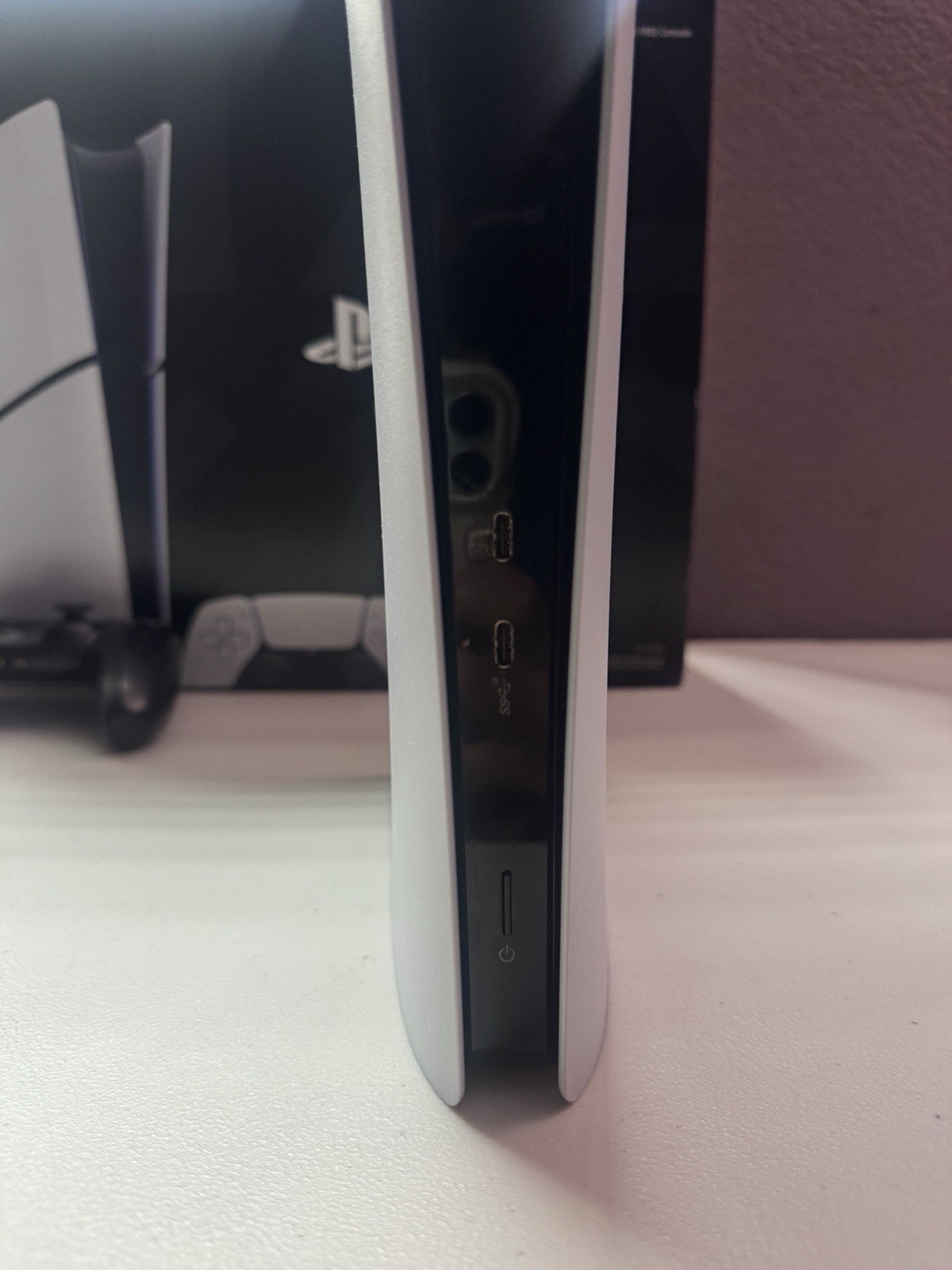 PlayStation 5 Digital Edition w/ Black Controller & Box (1 Year Old)