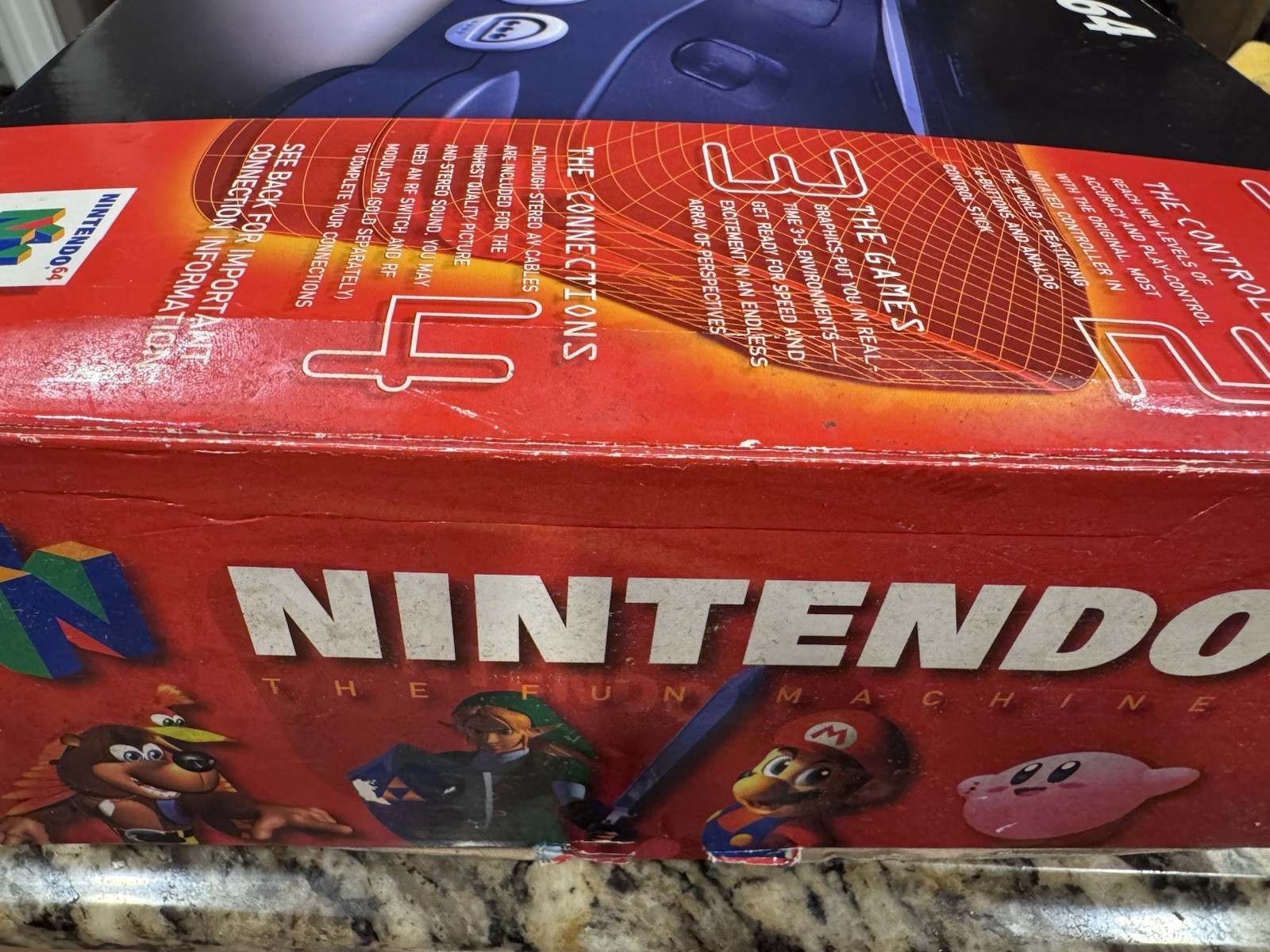 Nintendo 64 Console Atomic Purple Controller System Bundle with Box