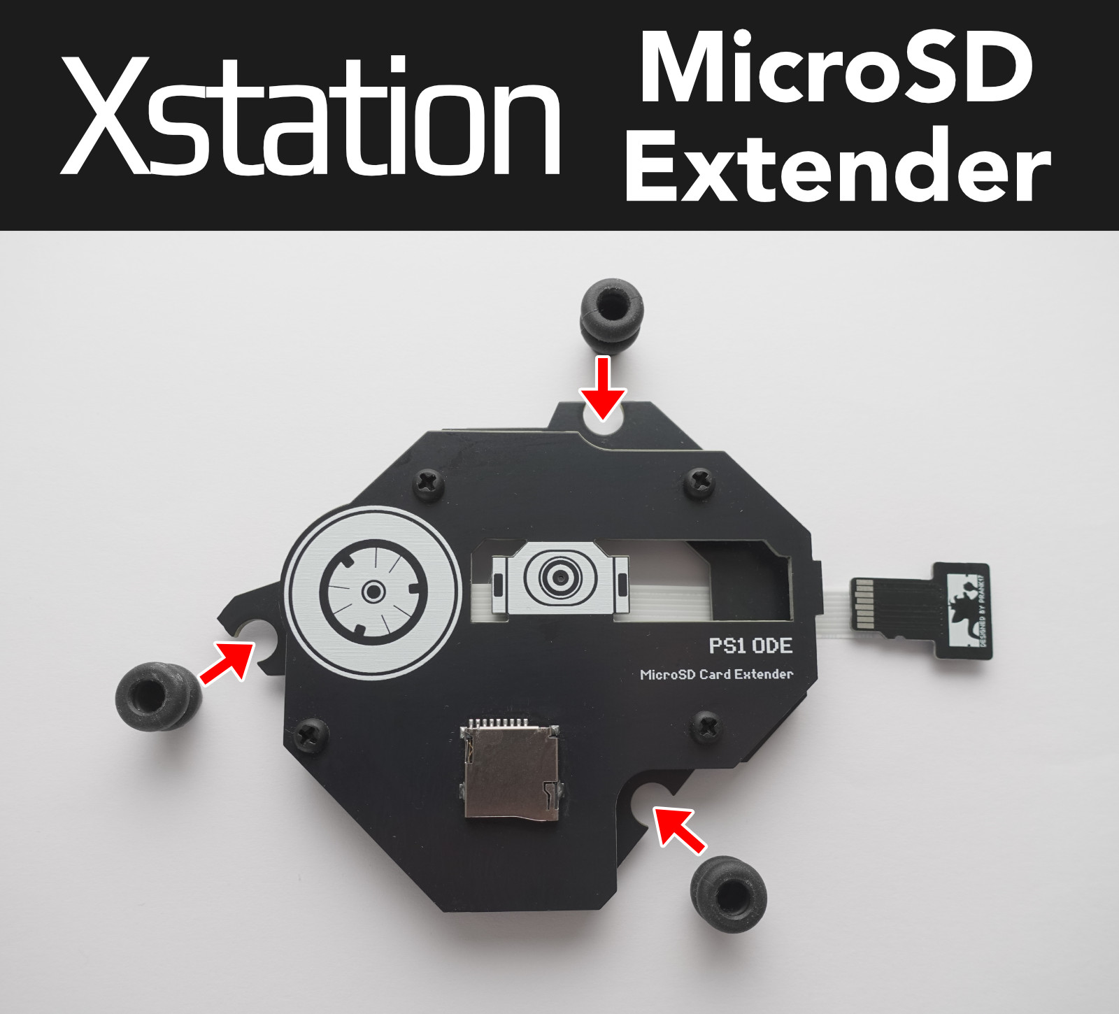 PS1 MicroSD Extender for Xstation[not included]