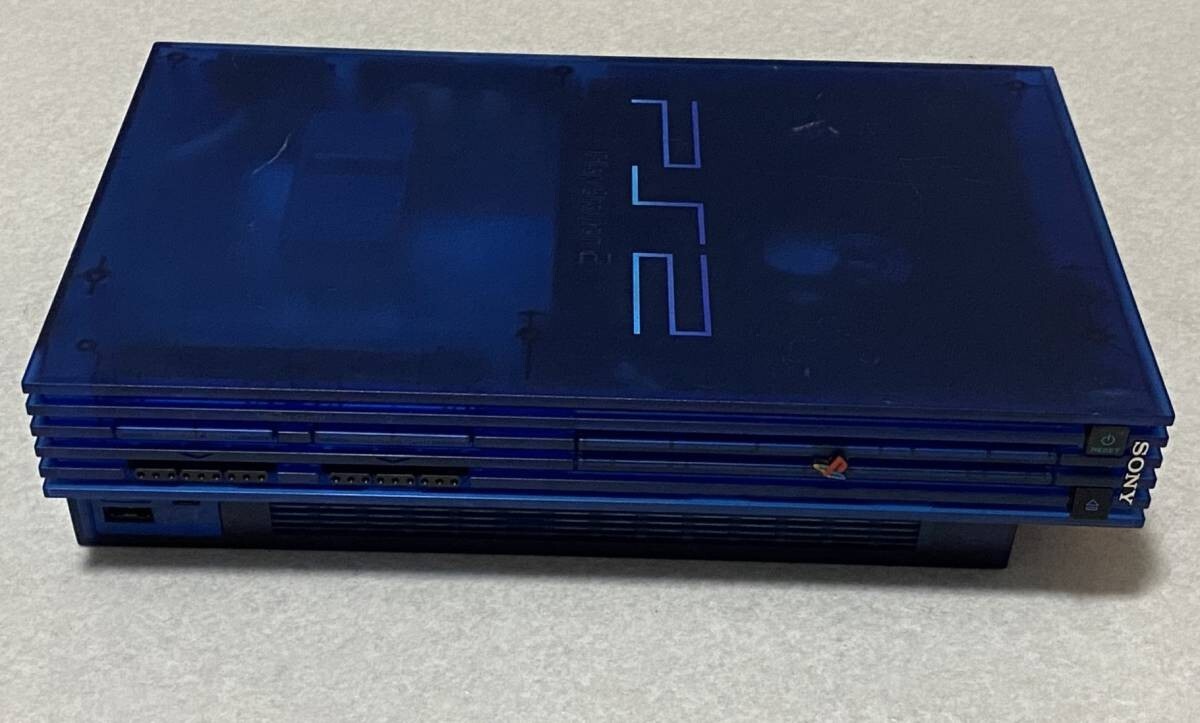 PS2 OCEAN BLUE Console System Made in japan SCPH-37000 NTSC-J Playstation 2