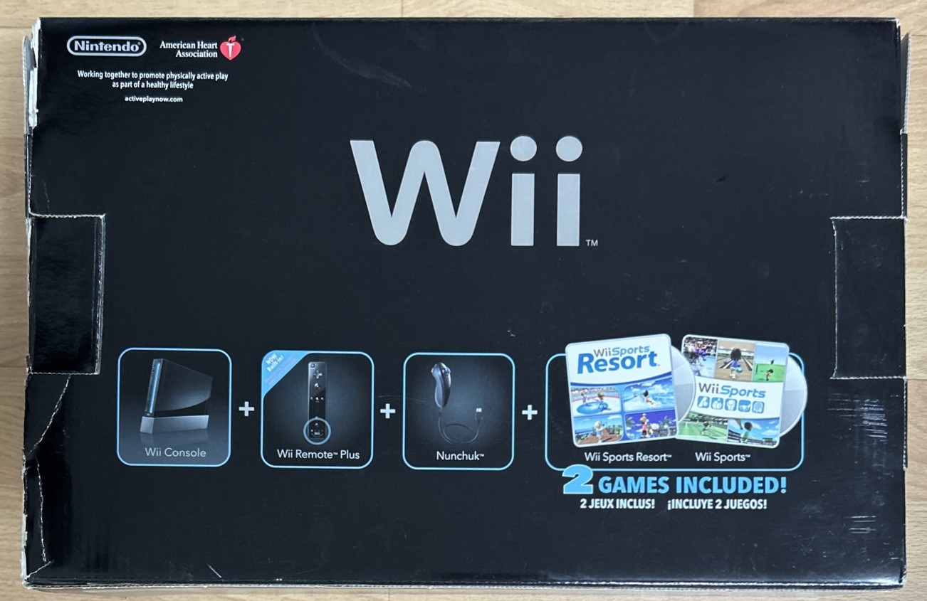 *Empty Box Only* OEM Official NES Nintendo Wii Video Game Console Sports Edition