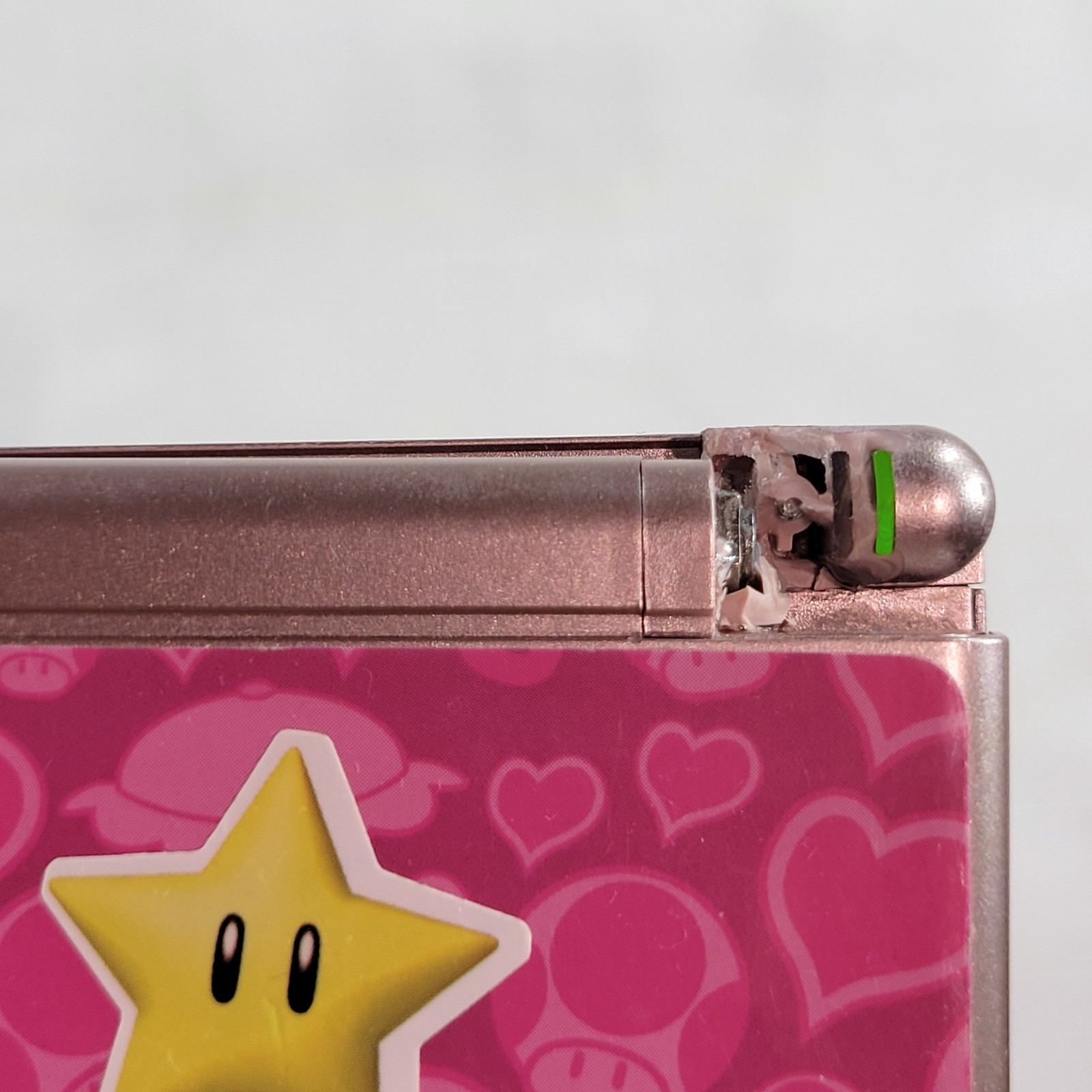 Nintendo DS Lite Metallic Rose Pink + Super Princess Peach Lunchbox ⭐️ Damage ⭐️