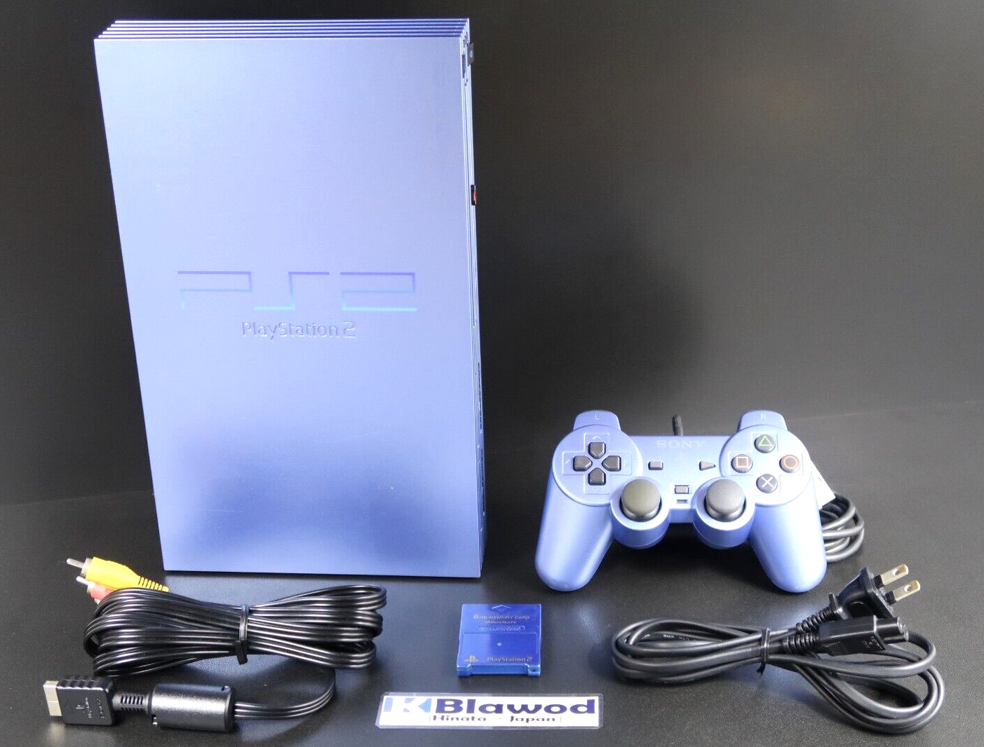 SONY Playstation 2 PS2 Console SCPH-39000 AQ AQUA Box Tested F/S Very Good