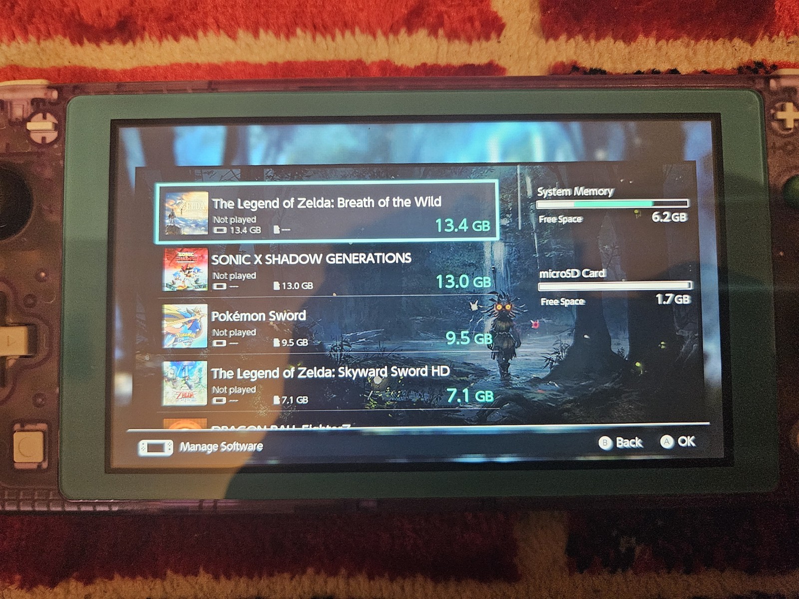 Nintendo Switch MOD.HDH-001 Custom Shell eXtremeRate Atomic Purple 128GB READ