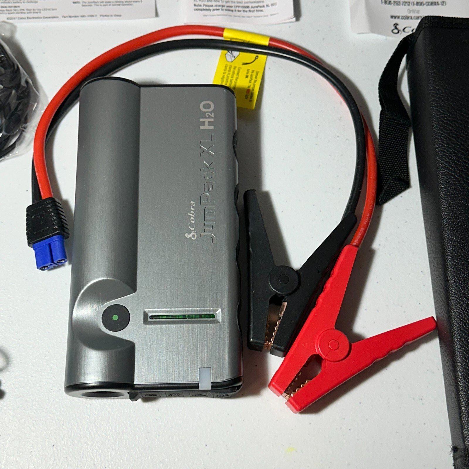 Cobra CPP15000 JumPack XL H2O Dead Battery Parts Repair Lot Charger Cables Case