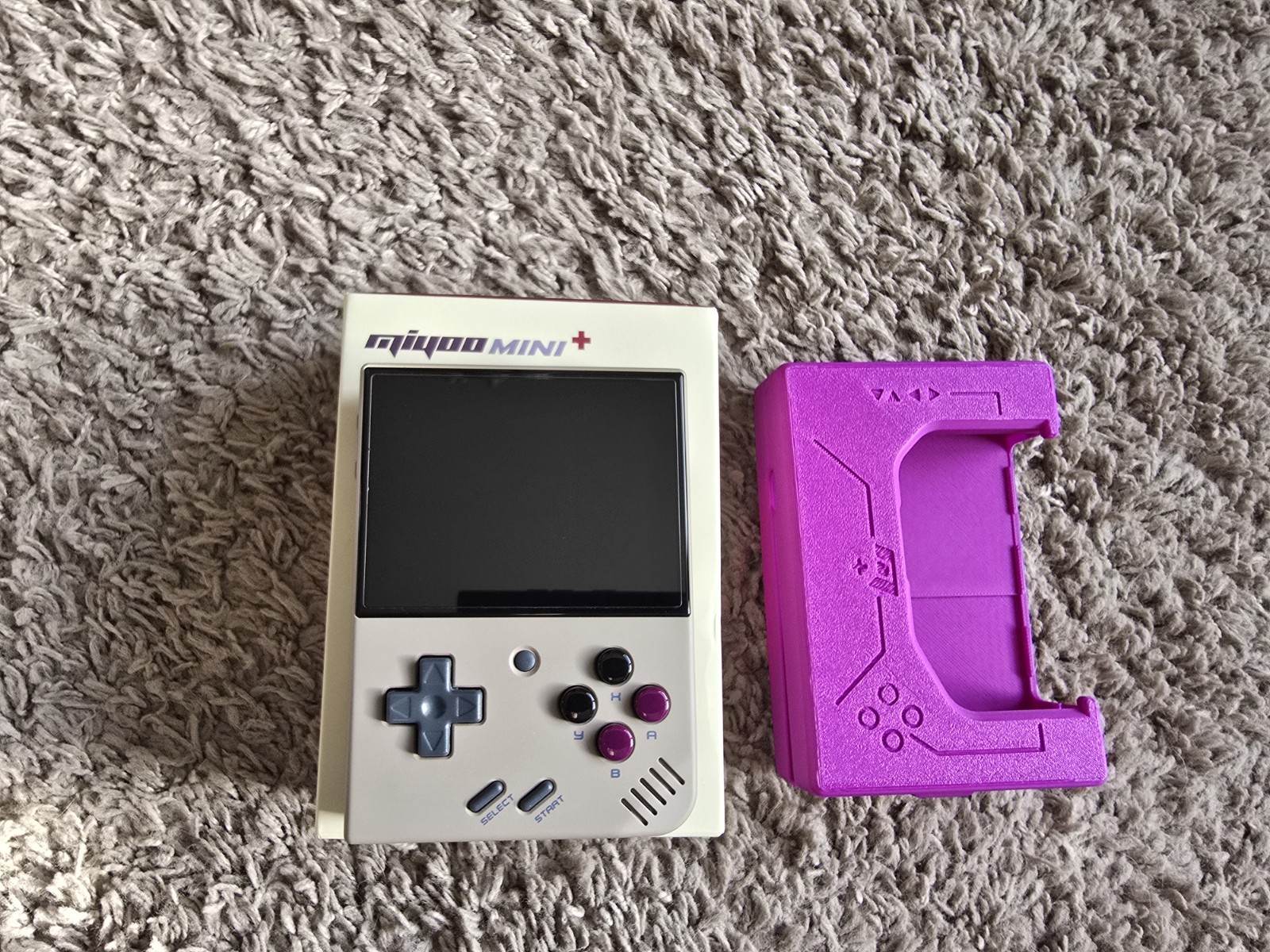 Miyoo Mini Plus Retro Gray Handheld Game Console With Case