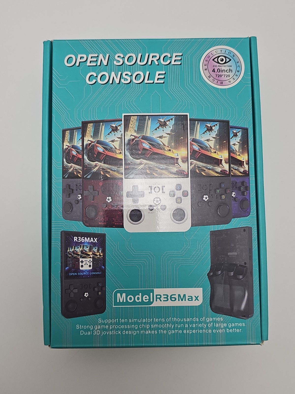 R36 Max Open Source Handheld Game Console 4” Screen