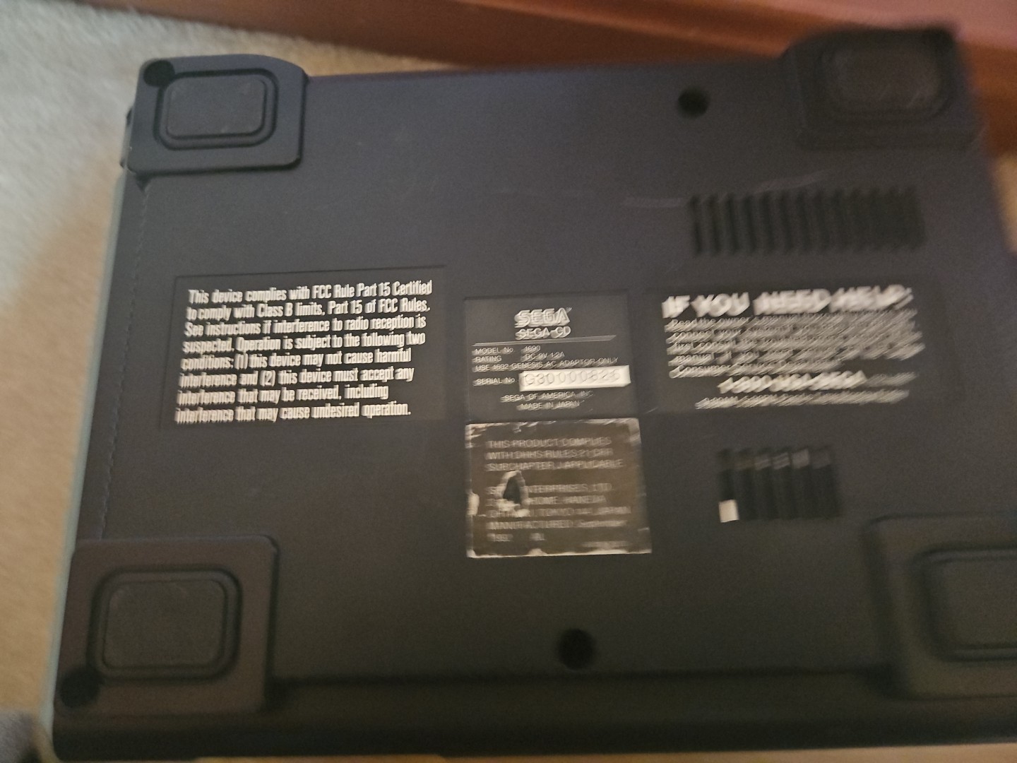 Sega Genesis w/ Sega CD Model 1 Console – NO POWER CABLE / UNTESTED – AS IS
