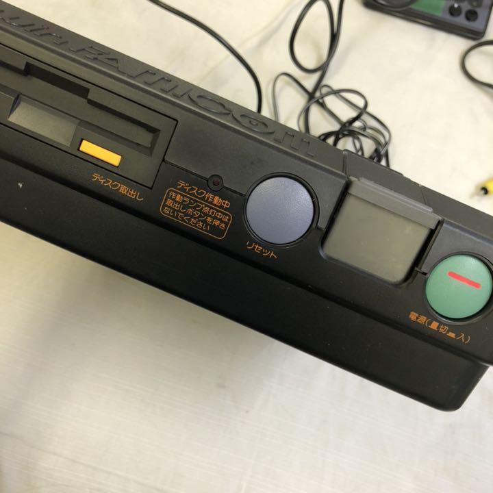 SHARP Twin Famicom Black AN-505BK Game Console Showa Retro Very Good Condition