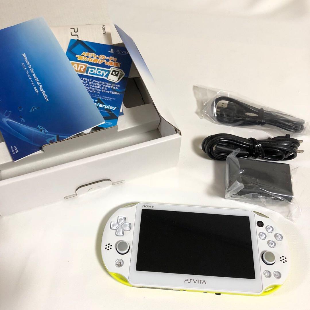 Sony Play station VITA Console Wi-Fi Lime green white from Japan F/S used