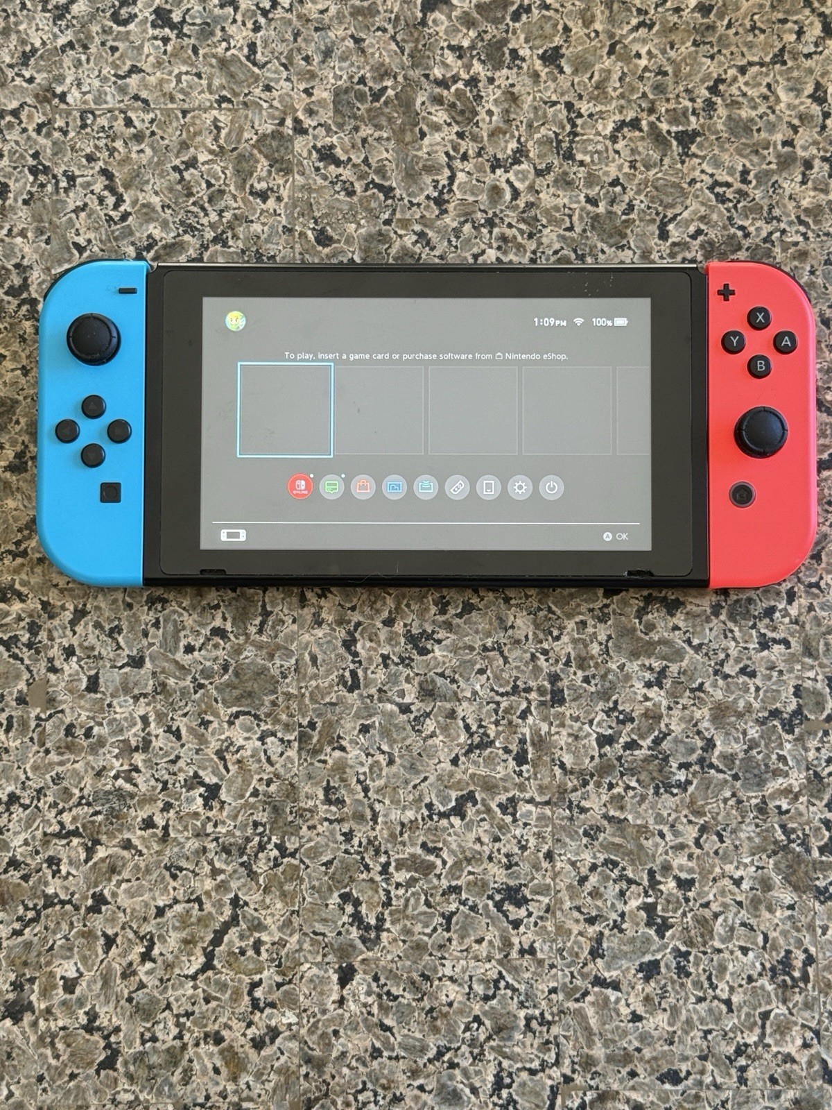 Nintendo Switch HAC-001 Console with Dock and 128GB MicroSD Card (Tested, Works)
