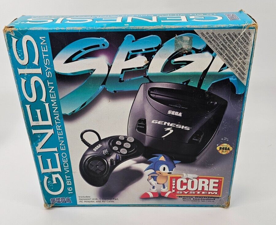 Sega Genesis III Model 3 Console Core System – Tested, CIB