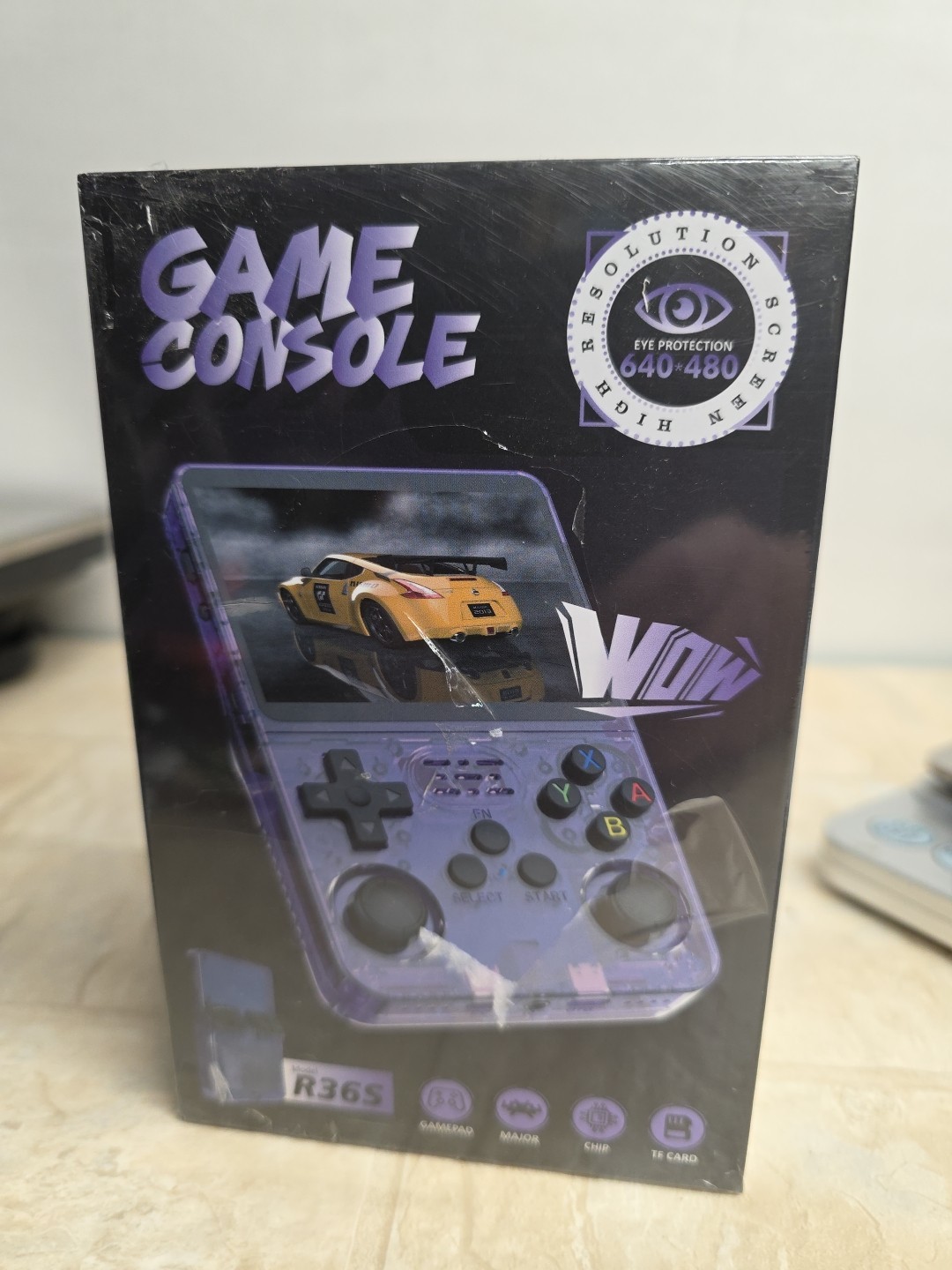 R36S Open Source Handheld Game Console, Large screen, Large battery, 64GB
